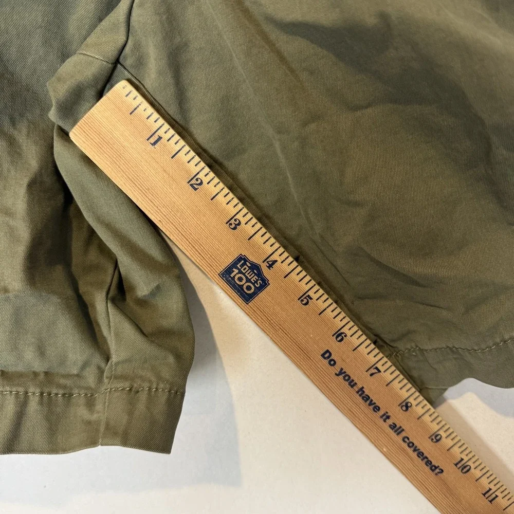 Banana Republic Shorts Mens 29 Green Flat Front 9 Inseam Chino‎ Stretch Casual